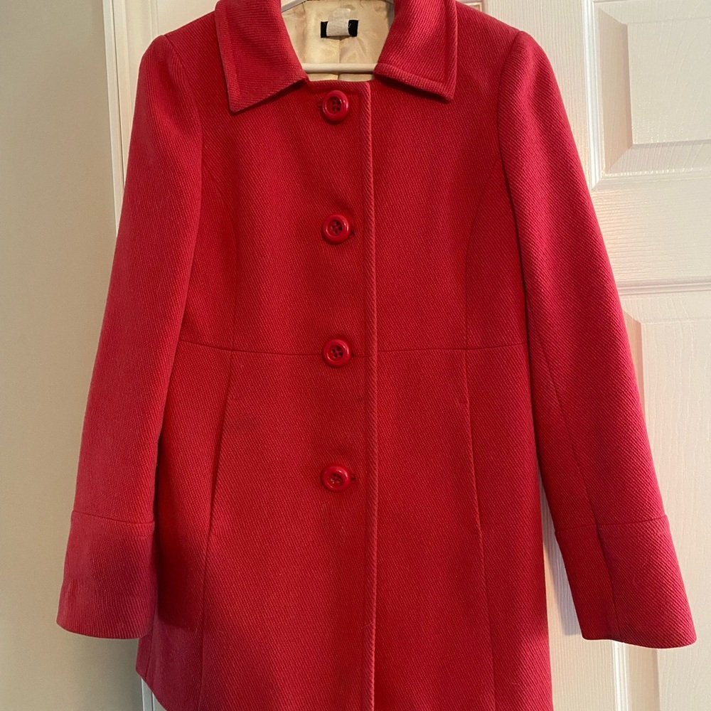 Beautiful pink wool J CREW coat